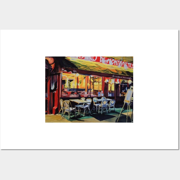 Bistro de Montmartre Wall Art by Macartvert